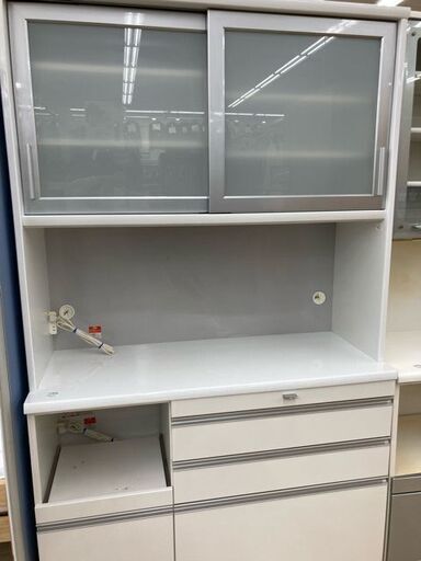 レンジボード　ﾕｰｱｲ　2枚扉　ﾎﾜｲﾄ