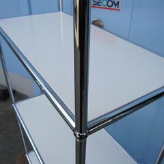 USMハラー　3段キャビネット　オープン書庫　ホワイト　H1550mm