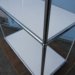 USMハラー　3段キャビネット　オープン書庫　ホワイト　H1550mm