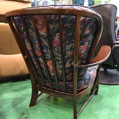 【愛品館八千代店】Karimoku　カリモク　コロニアル　平織布張肘掛椅子【愛八SF】の画像
