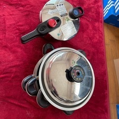 えッ⁉無料！■圧力鍋+無水鍋セット