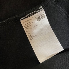 錦織選手着用デザイン UNIQLO ロゴ入り スウェットパーカー 上のみ 黒の画像