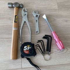 【新品】工具セット（ハンマー、プライヤー、モンキーレンチ、ヘラ、...