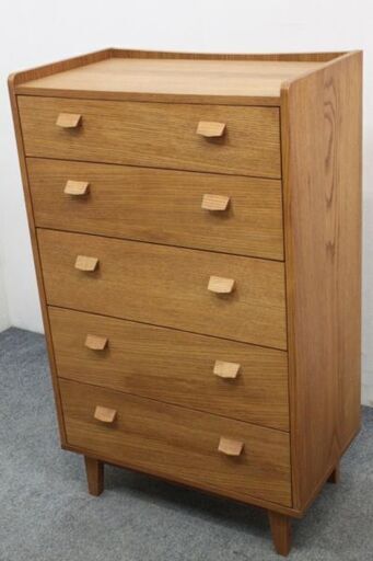 unico/ウニコ (クルト)トールチェスト 北欧ヴィンテージスタイル 幅70 unico 収納家具 中古家具 店頭引取歓迎 R4618)
