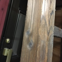長い木のはしご　2点セットの画像
