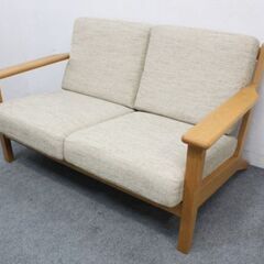 unico/ウニコ VISKA/ヴィスカ カバーリングソファ 2シーター ナチュラル 二人掛け unico  中古家具 店頭引取歓迎 R4605)