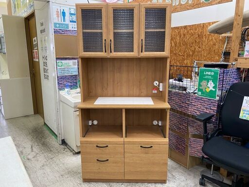 可愛さだけでも良い。【愛品館 江戸川店】ビーカンパニー　キッチンボード　食器棚　「お問い合わせ番号：151-007253-007」