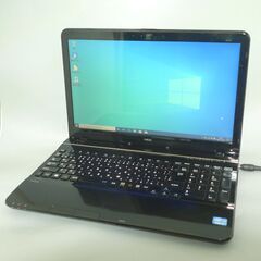 新品爆速SSD 黒 ノートパソコン 中古良品 15.6型 NEC PC-LS350LS1YB 第