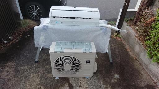 ☆室内機分解薬品洗浄済み☆シャープ製6畳用エアコン標準工事セット！