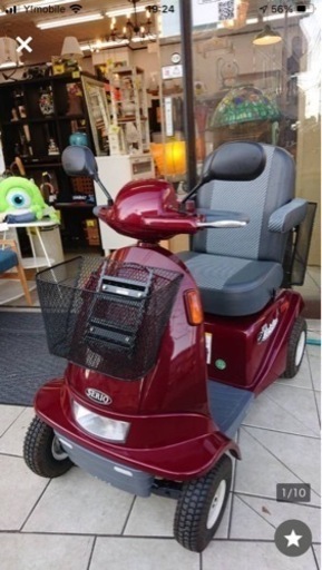 試乗OK！ 免許不要 アテックス/セリオ 電動カート 遊歩パートナー SBT40 レッド 取説付き 定価税込217800円 近隣配送無料 (買取帝国　朝霞店