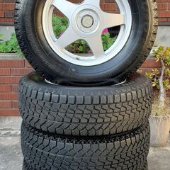 15×７J　アルミホイール4本セット　スタッドレスタイヤ付