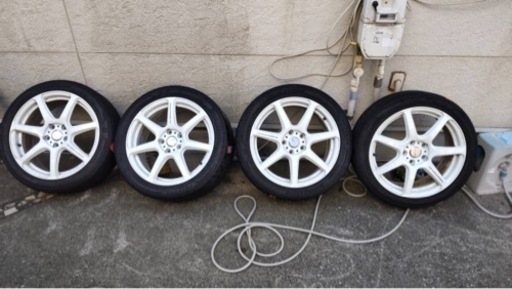 ワーク　エモーション　ホワイト　　18インチ7.5j