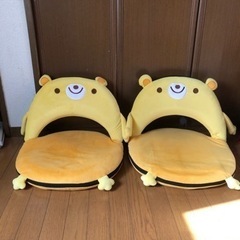 クマちゃんの座椅子の画像