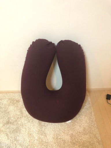 新品yogibo ディーブパープル(小豆色) ヨギボーサポート Ｕ字型