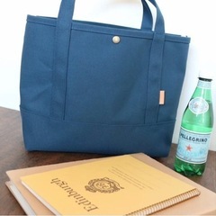 【一時停止】★新品未使用★帆布トートバッグ★Lサイズ★紺青★の画像