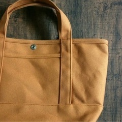 【決まりました】★新品★帆布トートバッグ★Mサイズ★キャメルの画像