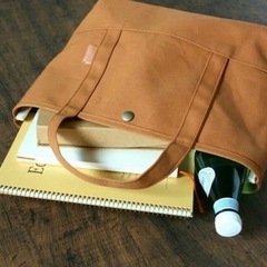 【決まりました】★新品★帆布トートバッグ★Mサイズ★キャメルの画像
