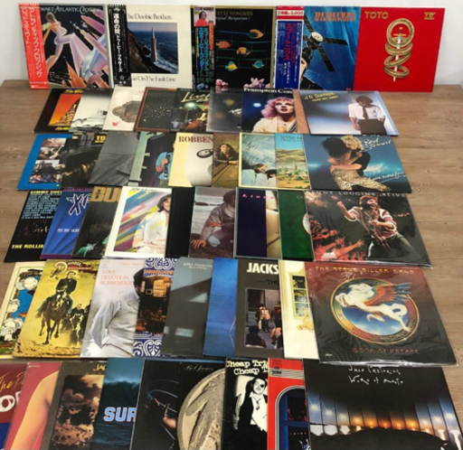 【11K洋01】LP50枚 洋楽ロック＆ポップス チープ・トリック Toto ロッド・スチュワート 他 まとめ売り まとめて レコード アナログ盤
