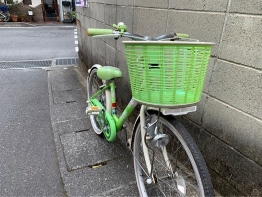 【子供車】22インチ　ブリヂストン製　エコパル　変速なし　若林自転車　膳所　SALE❗️