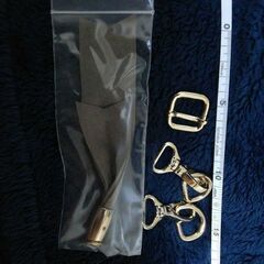 ●〈新品〉バッグ 金具 パーツセット ゴールドの画像