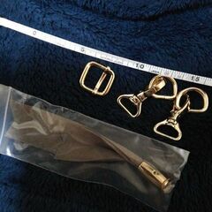 ●〈新品〉バッグ 金具 パーツセット ゴールドの画像