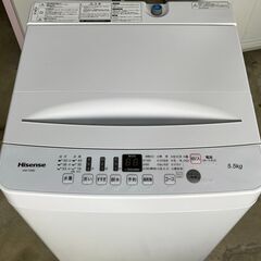 ネット決済可■当日翌日配送可■都内近郊3無料で配送、設置いたします■2020年製　洗濯機　ハイセンス　HW-T55D 5.5キロ■HIS26