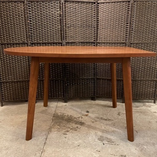 【売約済み】　フランフラン Francfranc パルセイロ ダイニングテーブル アッシュ材 ブラウン　検　楕円　円卓　ウォールナット　ウォルナット　バルセイロ　天然木　木製　テーブル　作業台　オクト