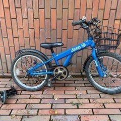 子供用自転車 18インチ ジープ JEEP 補助輪付き幼児自転車 