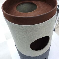 札幌市／清田区 キャットインテリアタワー NECOTA セットカーサ オレンジ キャットタワー ペット用品 猫 の画像