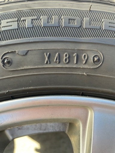2019年製 スタッドレス 165/70R14 ダンロップ WM01 アクアヴィッツ等 14インチ　ホイール付き