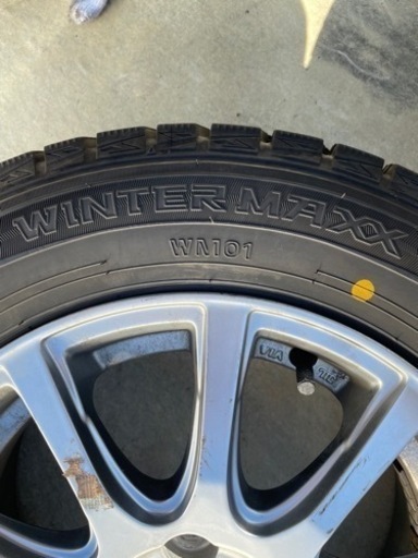 2019年製 スタッドレス 165/70R14 ダンロップ WM01 アクアヴィッツ等 14インチ　ホイール付き
