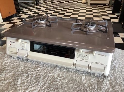 【リサイクルサービス八光　田上店　安心の3か月保証】パロマ ガステーブル あじわざ 水無し片面焼き 　左強火　都市ガス　IC-N86BHA-L