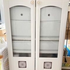 キャビネット ホワイト アンティーク