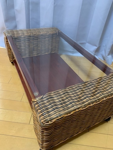 バリ風⁉︎ 編み込みおしゃれ。ローテーブル。
