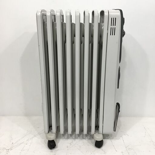 21R702 ジ 5 デロンギ RADIA オイルヒーター HR030812TF 8枚フィン L字型フラット 折り畳み式キャスター 中古品
