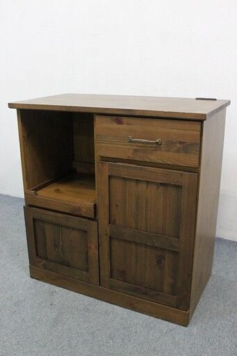 ウニコ/unico Japan ウニコ AUTEUR キッチンカウンターS ヴィンテージ レンジボード 廃版  食器棚 中古家具 店頭引取歓迎 R4637)