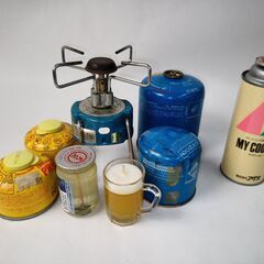 キャンプ用品多数!・ブタンガス缶4セット・コンロ動作未確認