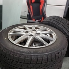 🚗 155/65R14 BLIZZAK VRX🚕　スタッドレス タイヤセットアルミホイール まだまだ溝ある🏋️‍♀️🏋️‍♀️