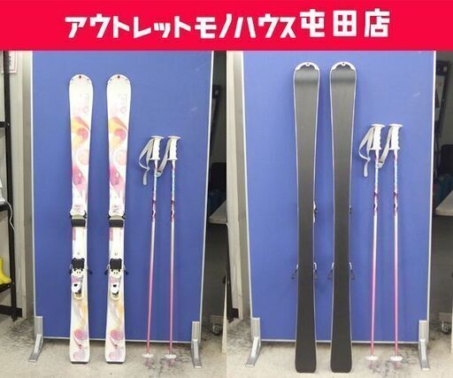 VOLKL 147cm レディース カービングスキー ESSENZA ADORA PREMIUM フォルクル ビンディング付き板+ポールセット 札幌市 屯田店