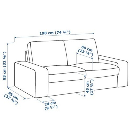 IKEA ソファ KIVIK シーヴィク 2人掛けソファ 3人掛けソファ