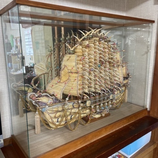 蟹の甲羅、爪でできた宝船★手作り★ハンドメイド