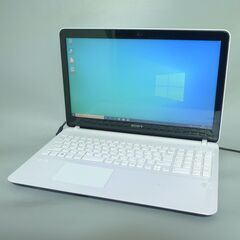 中古美品 SONY ノートパソコン 新品高速SSD 15型 ソニ...