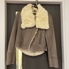 ショート丈コート もこもこ 