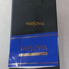 VARSOVIA クリスタルガラス 花瓶 長期保管の未使用の画像