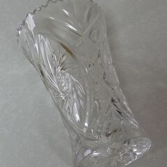 VARSOVIA クリスタルガラス 花瓶 長期保管の未使用の画像
