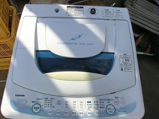 E266　TOSHIBA　全自動洗濯機　６.0KG  AW-60RG