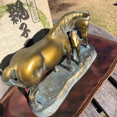 干支の置物　ブロンズ　馬