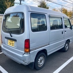 スバル　サンバーバン　TV1  平成13年式　93000キロ　シルバー 2WD 5MT 車検令和3年11月30日まで！の画像