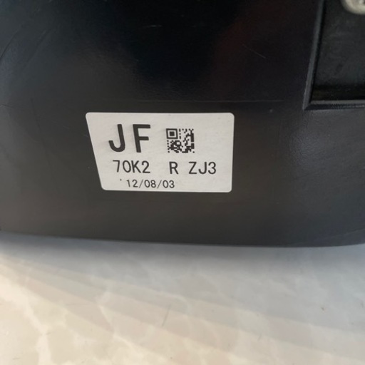 取り付け込み　mh23s スティングレイ　右ミラー　ZJ3