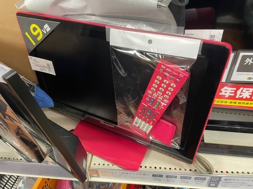 SHARP 19インチ液晶テレビ　LCー19K5 2011年製　リモコン付【カバー不良有】